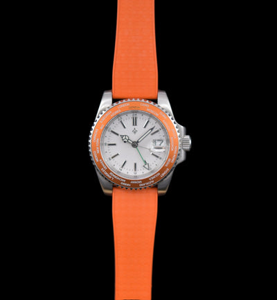 Mosaic CTS Rubber Watch Strap-Orange