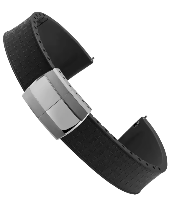 Mosaic CTS Rubber Watch Strap-Black