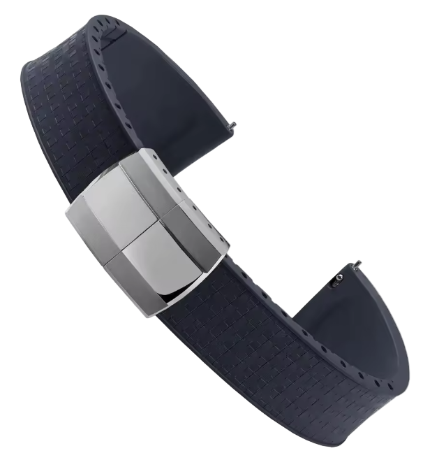 Mosaic CTS Rubber Watch Strap-Navy Blue