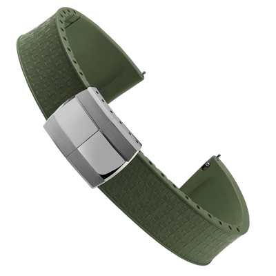 Mosaic CTS Rubber Watch Strap-Military Green